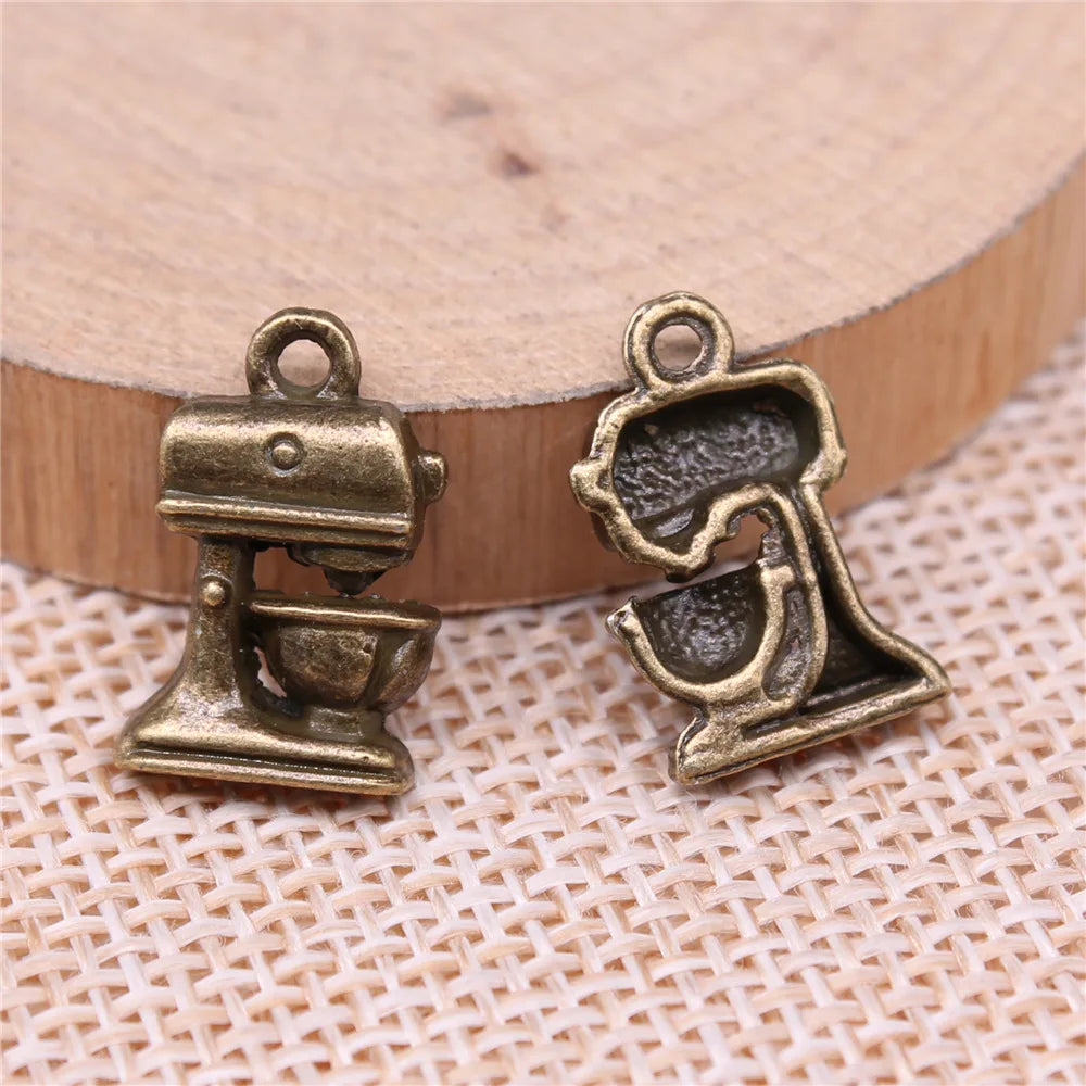 16x10mm 1.2g Multicolor Zinc Alloy Coffee Machine Charm Pendant for DIY Necklace Bracelet Jewelry