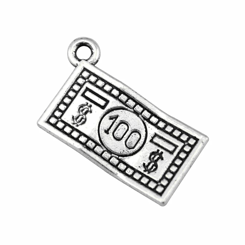21x12mm 1.5g Multicolor Zinc Alloy Dollar Charm Pendant for DIY Bracelet Necklace Jewelry Making