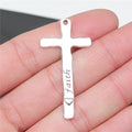 47x23mm 2.6g Zinc Alloy Cross Charm Pendant for DIY Necklace Bracelet Jewelry Making Accessories