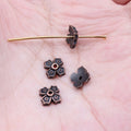 7x7mm 0.29g Multicolor Zinc Alloy Flower Bead Cap Jewelry Findings for DIY Pendant Bracelet Making