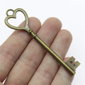 82mm 7.7g Multicolor Zinc Alloy Key Charm Pendant for DIY Jewelry Making