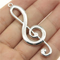 61x22mm 6.2g Multicolor Zinc Alloy Large Music Note Charm Pendant for DIY Clothing and Jewelry Making