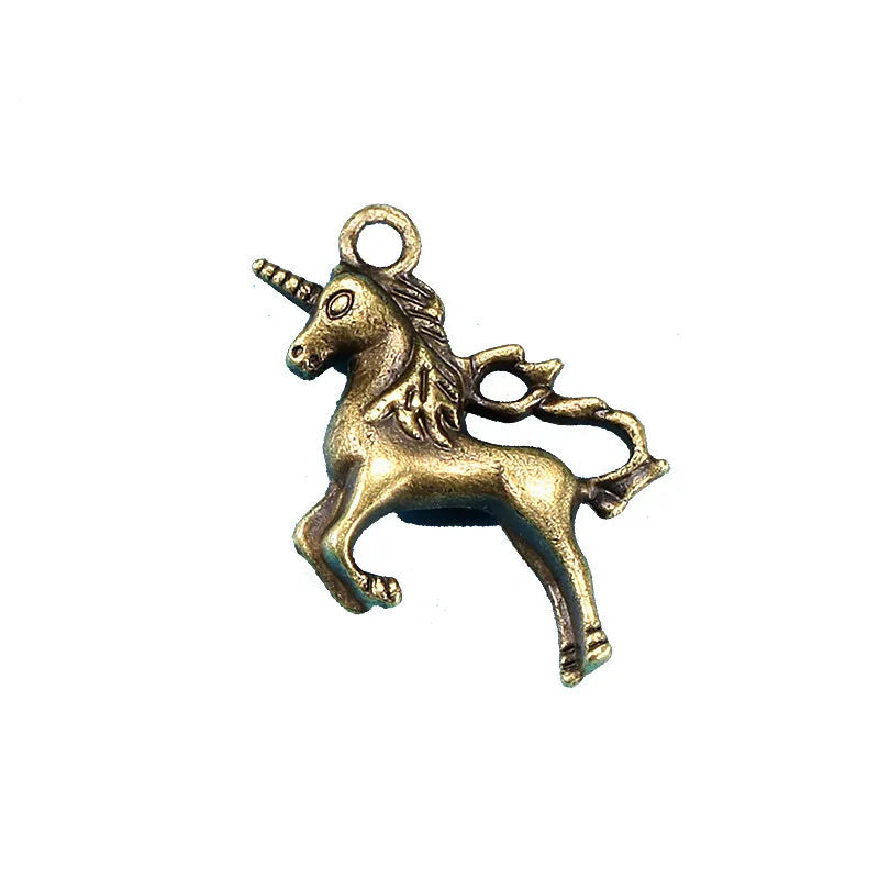 24x23MM Antique Silver Zinc Alloy Winged Unicorn Charm Pendant for DIY Necklace Bracelet Jewelry Making