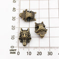 Vintage Zinc Alloy Lion Head Large Hole Spacer Beads for DIY Bracelet Jewelry