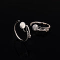 Elegant Spiral Disc Hoop Zircon Alloy Stud & Clip On No Piercing Round Circle Fashion Earrings
