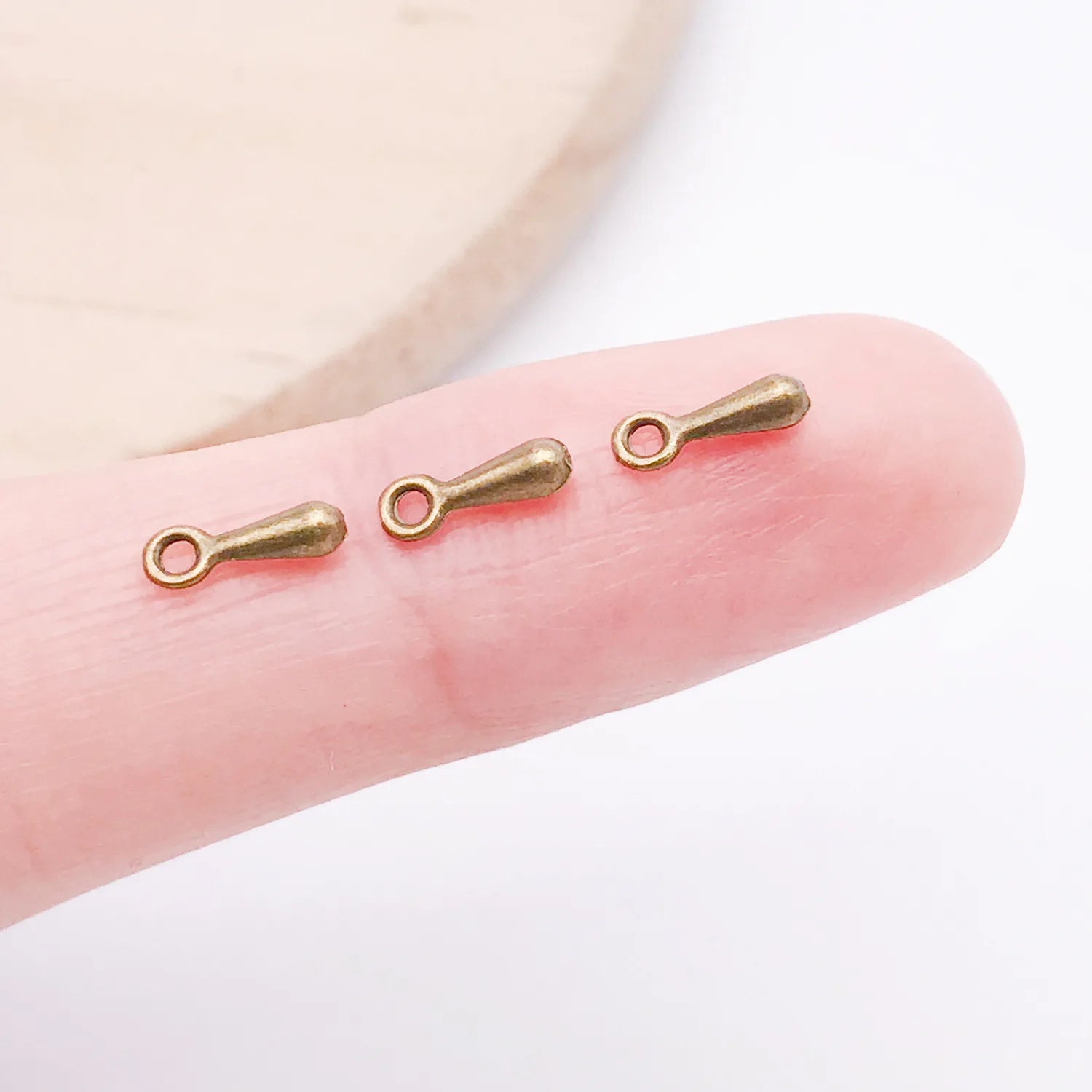 Zinc Alloy Extension Chain with Water Drop Charm for DIY Bracelet Necklace Making