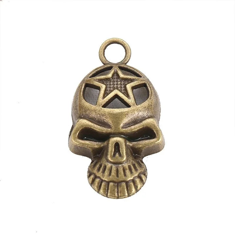 37x20MM Antique Silver Zinc Alloy Skull Charm Pendant for DIY Necklace Bracelet Jewelry Making