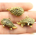 25x16x13mm 8g Antique Gold Zinc Alloy Hedgehog Charm Pendant for DIY Necklace Bracelet Jewelry Making