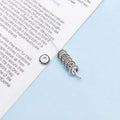 Antique Silver Zinc Alloy Large Hole Spacer Beads for DIY Bracelet Necklace Making