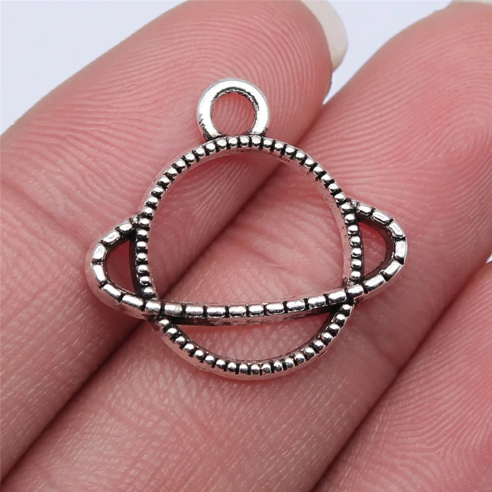 24x21mm 1.45g Multicolor Zinc Alloy Universe Charm Pendant for DIY Necklace Bracelet Jewelry Making