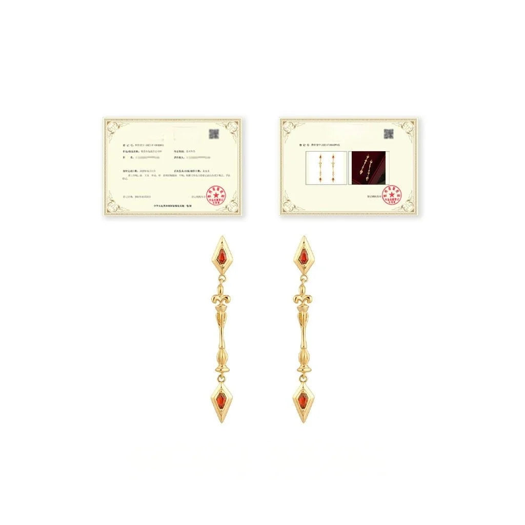 Luxury Iris Flower Long Tassel Drop Earrings Micro Pave Zircon Copper