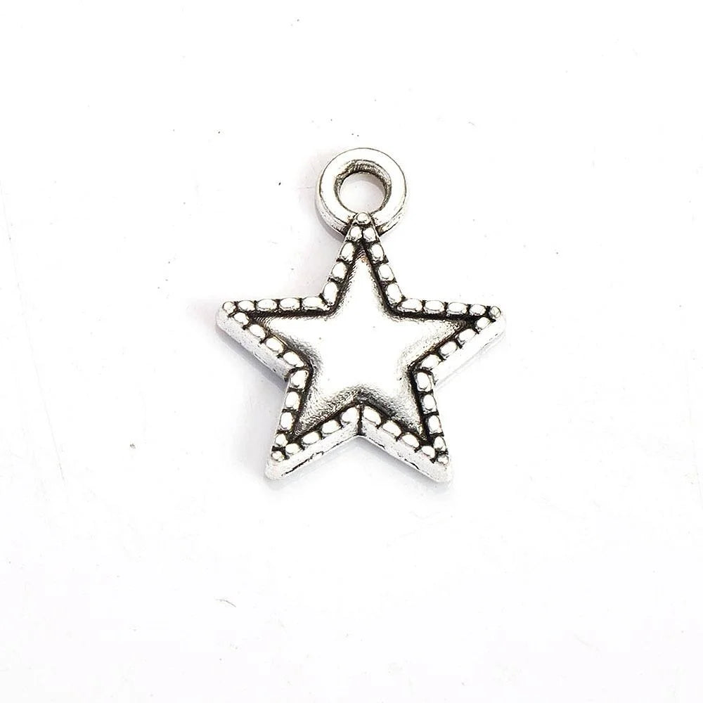 15x12MM Antique Silver Zinc Alloy Charm Pendant for DIY Necklace Bracelet Jewelry Making