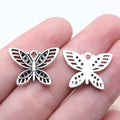 20x15mm 1.5g Antique Silver Finish Zinc Alloy Butterfly Charm Pendant for Bracelet Necklace DIY