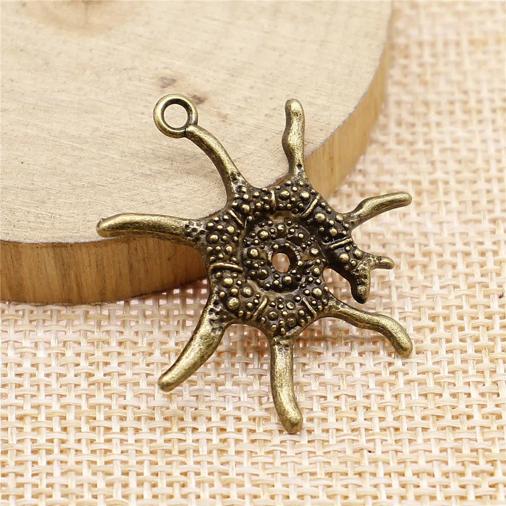 32x30mm 2.6g Multicolor Zinc Alloy Marine Animal Charm Pendant for Necklace Bracelet Making