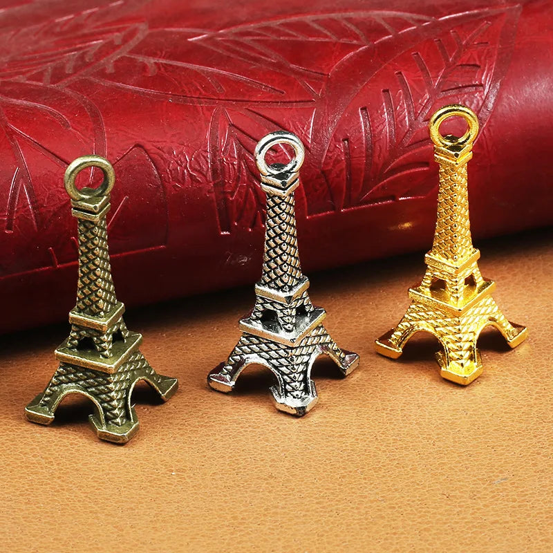 33x19MM Iron Eiffel Tower Charm Pendant for DIY Necklace Bracelet Jewelry Making