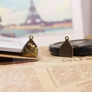 18x12MM Antique Silver Zinc Alloy Love Letter Charm Pendant for DIY Necklace Bracelet Jewelry Making