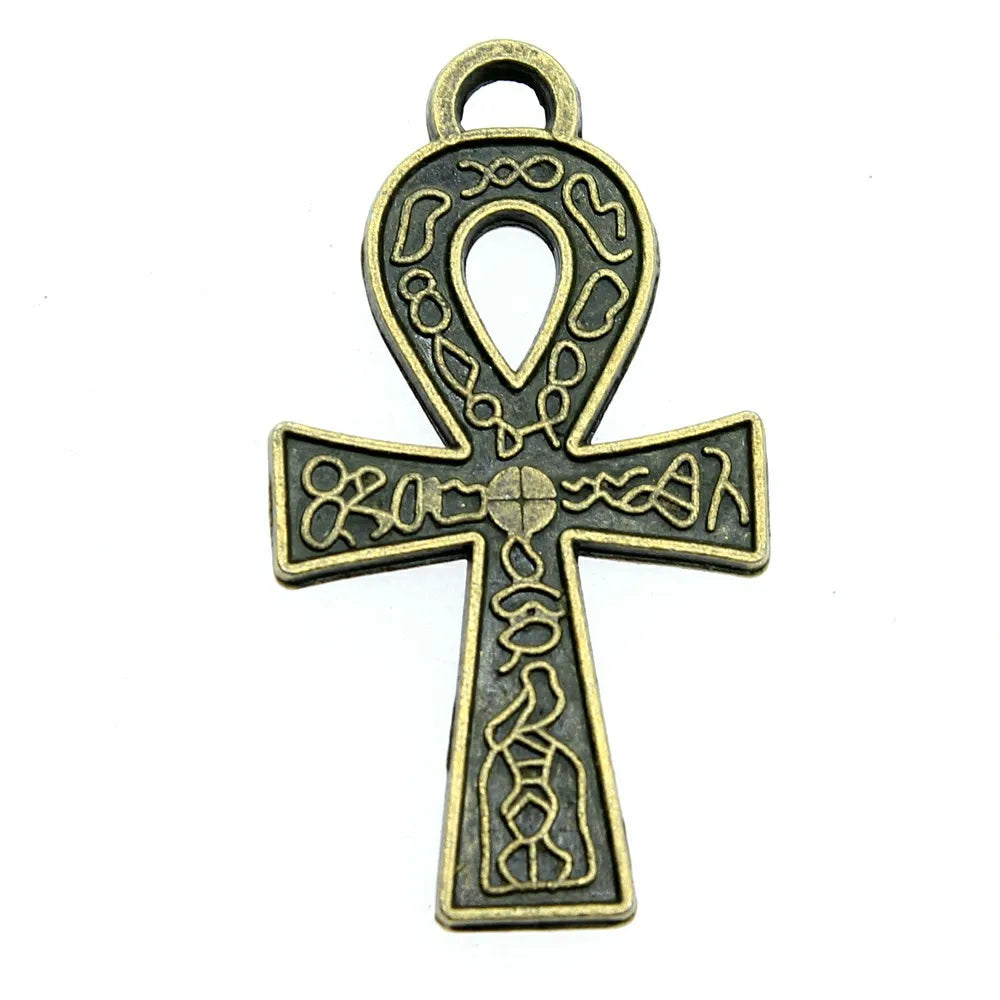 38x21mm 3.5g Multi-Color Zinc Alloy Cross Charm Pendant for DIY Necklace Bracelet Jewelry Making