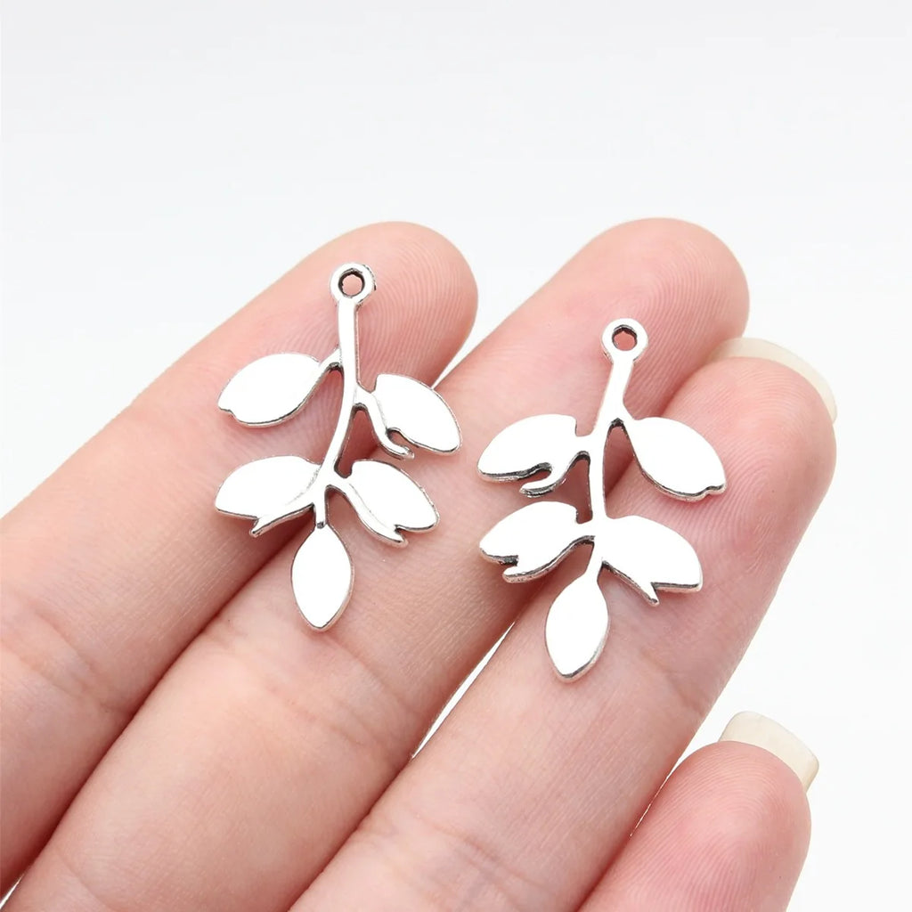 28x18mm 1.55g Multicolor Zinc Alloy Tree Branch Charm Pendant for DIY Necklace Bracelet Jewelry