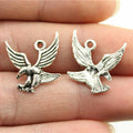 20x20mm 0.8g Antique Silver Zinc Alloy Eagle Charm Pendant for DIY Necklace Bracelet Making