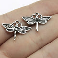 16x22mm 0.9g Antique Silver Zinc Alloy Dragonfly Charm Pendant for DIY Necklace Bracelet Making