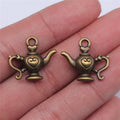 21x19mm 3.7g Multicolor Zinc Alloy Teapot Charm Pendant for DIY Bracelet Necklace Jewelry Making