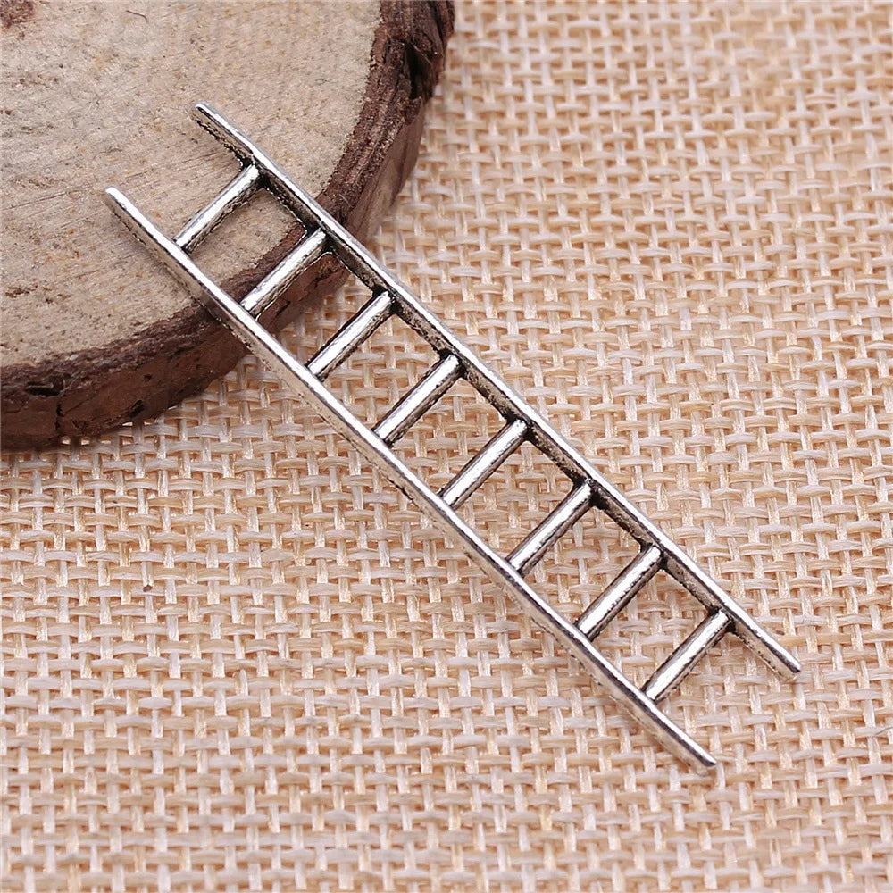51x10mm 2.3g Multicolor Zinc Alloy Ladder Charm Pendant for Tool Theme Bracelet Necklace Making