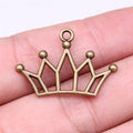 20x30mm 1.3g Multicolor Zinc Alloy Crown Charm Pendant for DIY Necklace Bracelet Jewelry Making
