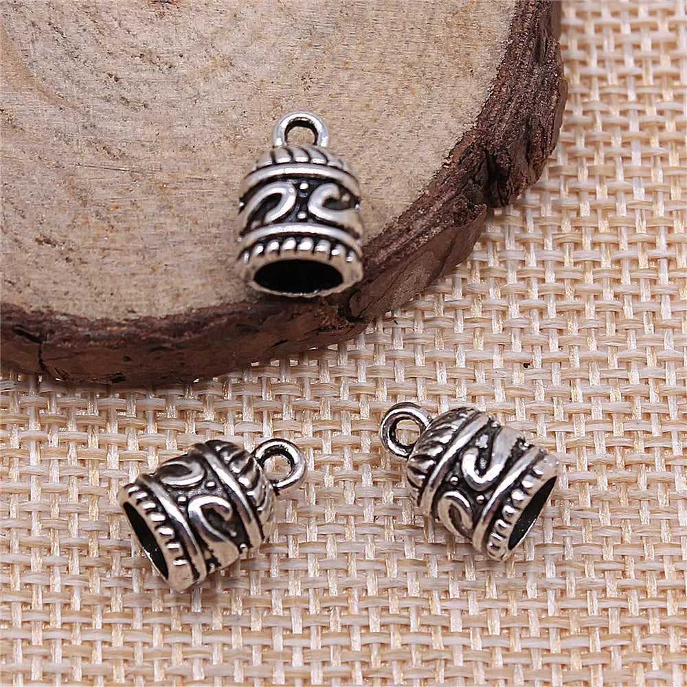 12x8x8mm 1.3g Multicolor Zinc Alloy Flower Bead Cap Tassel End Cap for DIY Jewelry Making