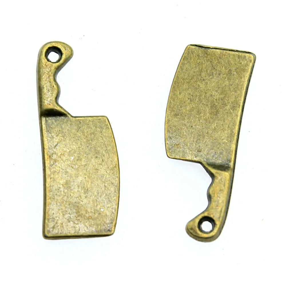 23x9mm 1g Multicolor Zinc Alloy Kitchen Knife Charm Pendant for DIY Bracelet Necklace Jewelry Making