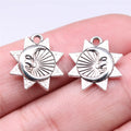 16x15mm 1.17g Multicolor Zinc Alloy Sun Moon Charm Pendant for DIY Necklace Bracelet Jewelry Making