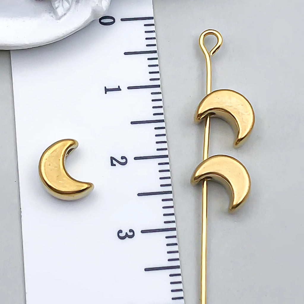 Stainless Steel Five Point Star Heart Moon Star Spacer Beads for Bracelet Necklace Making