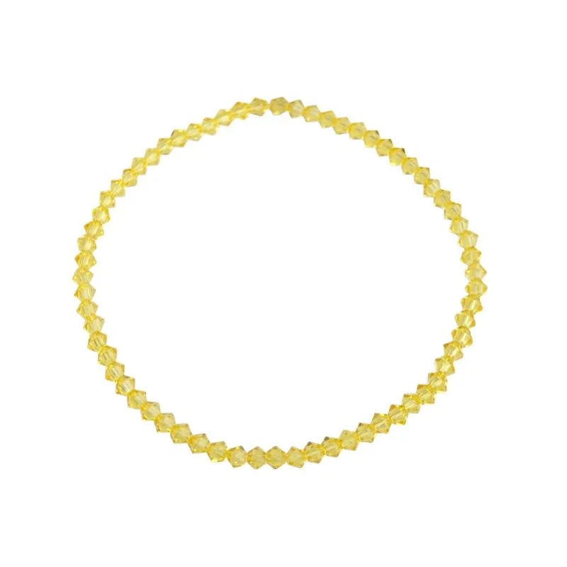 Premium Sparkling Crystal Round Bead Bracelet Geometric Minimalist Luxury Style