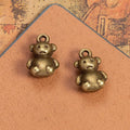 16x10MM Antique Silver Zinc Alloy Bear Charm Pendant for DIY Necklace Bracelet Jewelry Making
