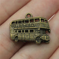 25x20mm 3.2g Multicolor Zinc Alloy London Bus Charm Pendant for DIY Bracelet Necklace Accessories