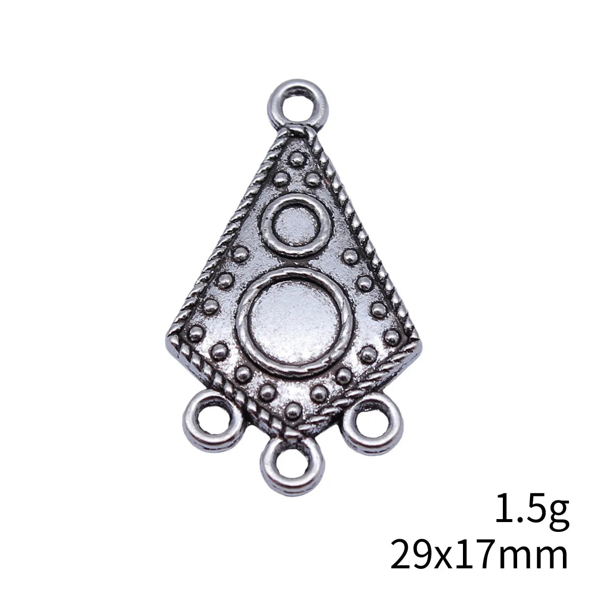 29x17mm 1.5g Multicolor Zinc Alloy Earring Connector Charm for DIY Earring Jewelry Making
