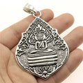 72x54mm 20.3g Zinc alloy Bodhi Leaf Buddha charm pendant for DIY statement necklace jewelry making