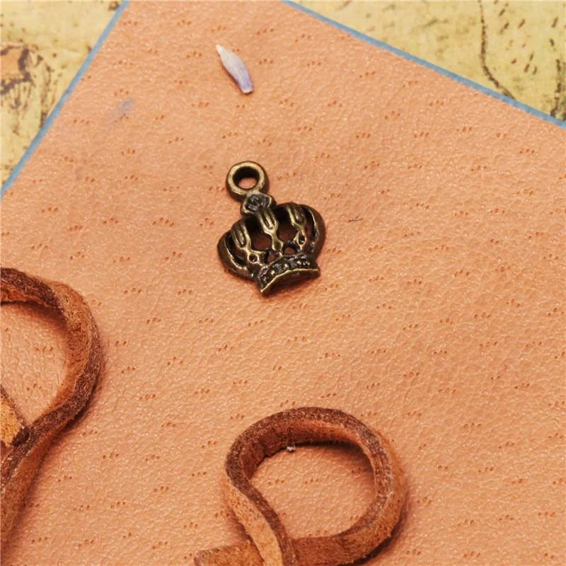 12x9MM Zinc Alloy Crown Charm Pendant for DIY Necklace Bracelet Jewelry Making