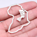 52x39mm 3.81g Antique Silver Finish Zinc Alloy Ancient Egyptian Pharaoh Pharaoh Head Charm Pendant for DIY Jewelry