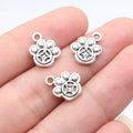13x11mm 1.05g Antique Silver Zinc Alloy Coin Claw Charm Pendant for Necklace Bracelet DIY Jewelry