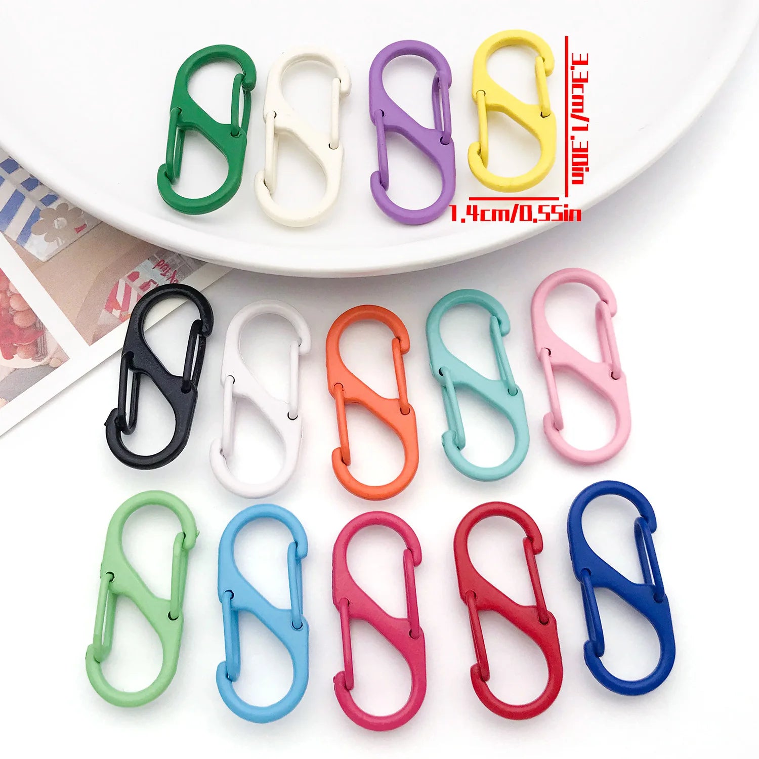 Enamel Zinc Alloy Spring Clasps Style 0390