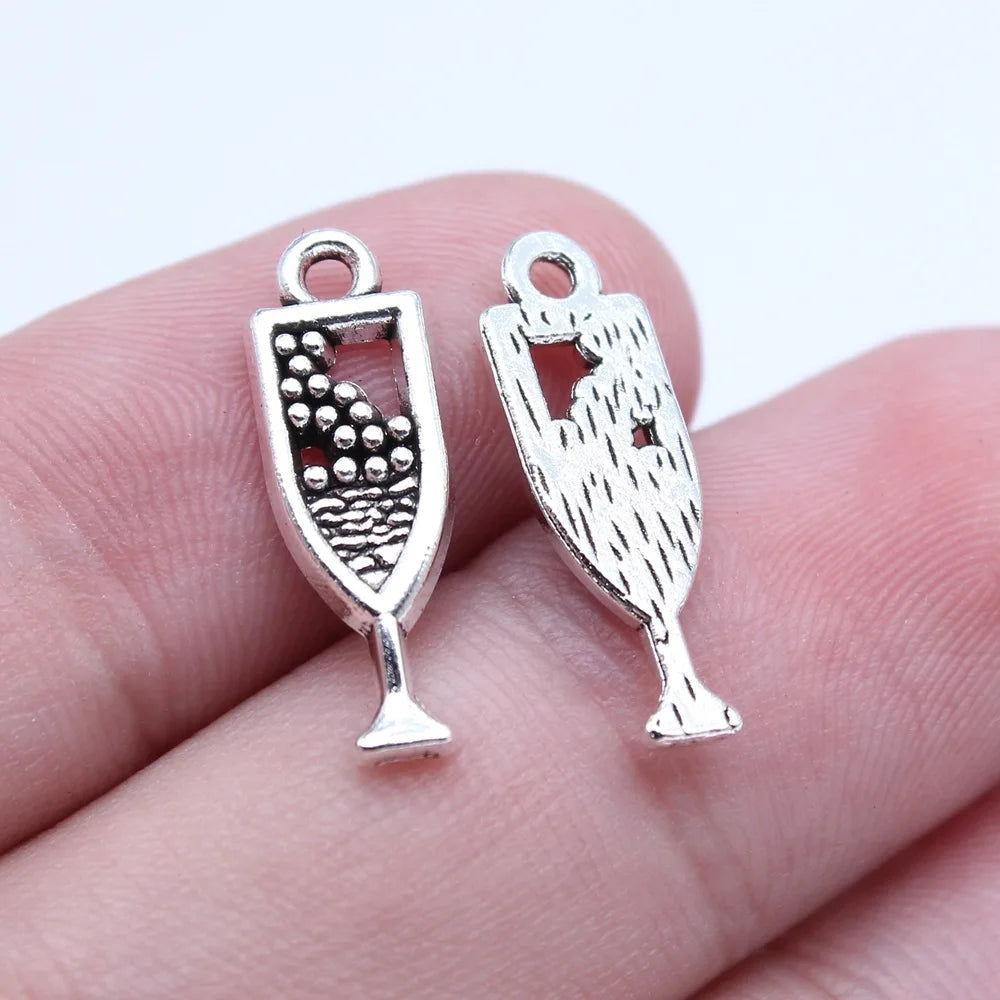 7x20mm 0.7g Vintage Zinc Alloy Charm Pendants for DIY Jewelry Accessories