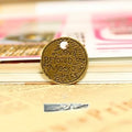 23mm Antique Silver Zinc Alloy Letter Disc Charm Pendant for DIY Necklace Bracelet Jewelry Making