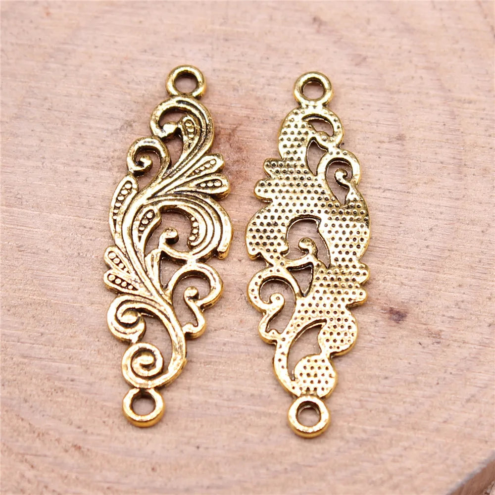 30x10mm 0.9g Multicolor Zinc Alloy Auspicious Cloud Connector Charm for DIY Bracelet Jewelry Making