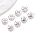 18K Gold Plated Copper Alloy Round Spacer Beads for DIY Bracelet Necklace Bead Making