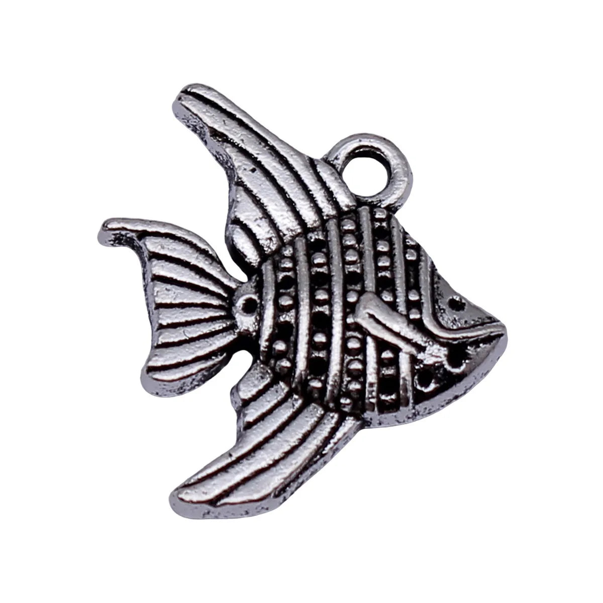 21x17mm 1.5g Antique Silver Zinc Alloy Tropical Fish Charm Pendant for DIY Necklace Jewelry Making