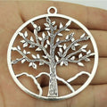 63x57mm 11.5g Multicolor Zinc Alloy Tree of Life Charm Pendant for DIY Necklace Jewelry Making