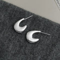 Minimalist Style Geometric Waterdrop Drop Earrings, Copper Hoop Design