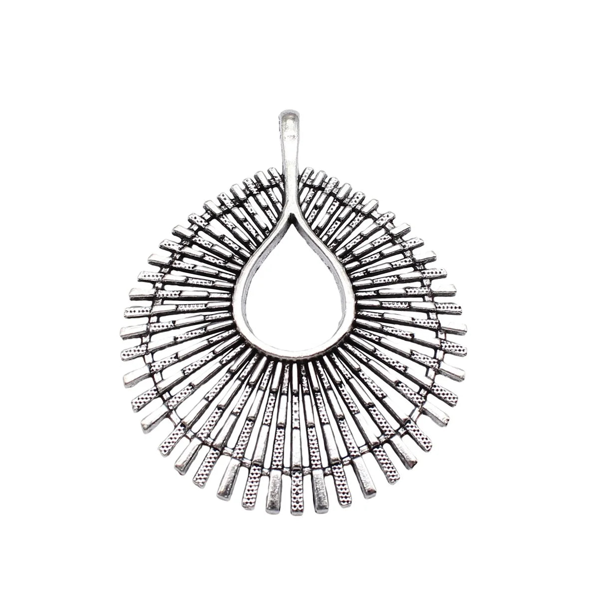 67x56mm 16.8g Multicolor Zinc Alloy Radiant Sunburst Geometric Pendant for DIY Statement Jewelry Making