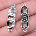 34x10mm 2.9g Antique Silver Zinc Alloy Chain Link Connector Charm for DIY Necklace Bracelet Making