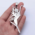 87x30mm 11.3g Antique Silver Zinc Alloy Dancer Fairy Charm Pendant for DIY Necklace Jewelry Making